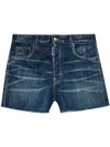 Dsquared2 Denim Shorts In Navy Blue