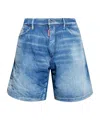 Dsquared2 Denim Shorts With Waistband In Blue