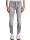 Dsquared2 Denim Skater Trousers In Gray