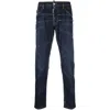 Dsquared2 Bleach-effect Skinny Denim Jeans In Blue