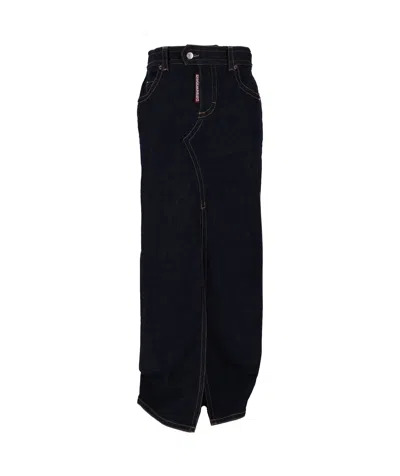 DSQUARED2 DENIM MIDI SKIRT