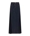 Dsquared2 Stitched Skirt With Pockets And Loops In Blue
