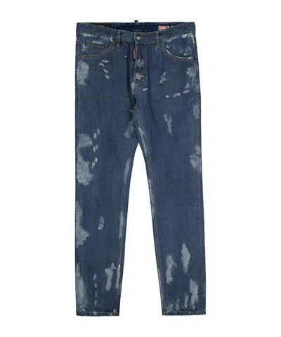 Dsquared2 Denim Slim Straight Jean In Blue