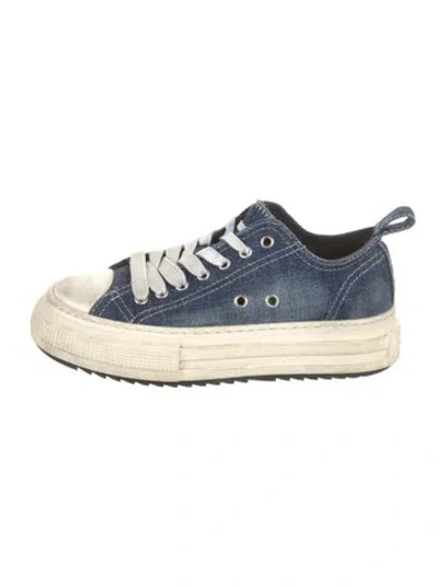 Pre-owned Dsquared2 Denim Sneakers In Blue