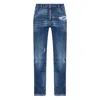 Dsquared2 Stretch Cotton Skater Jeans In Blue