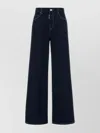 Dsquared2 Dsquared Stretch Denim Traveller Wide Leg Jeans In Blue