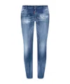 Dsquared2 Denim Trousers With Belt Loops In Blue