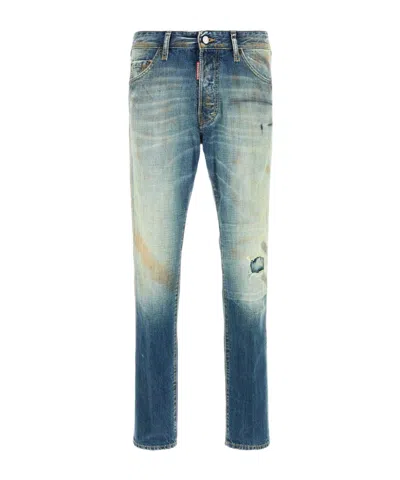 DSQUARED2 FADED PATCHWORK JEANS
