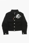Dsquared2 Denim Wave Jacket With Patch Pockets