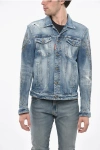 Dsquared2 Denim Western Jacket With Jewels In Multi
