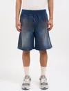 Dsquared2 Denim-effect Bermuda Shorts In Blue