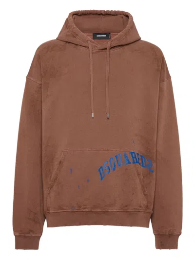 DSQUARED2 DIRTY DYED LOOSE-FIT HOODIE