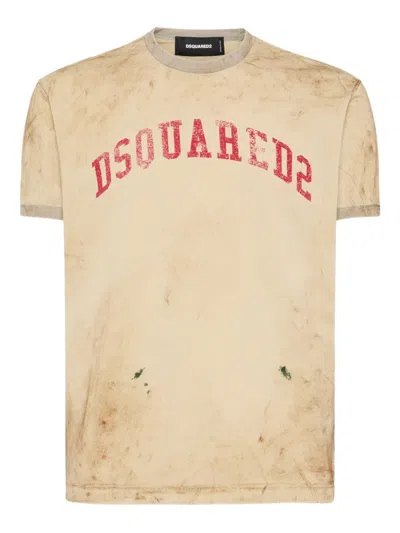 Dsquared2 Short-sleeved T-shirt In Brown