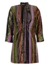 Dsquared2 Disco Queen Sequin-embellished Minidress In Black