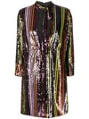Dsquared2 Disco Queen Sequin-embellished Minidress In 黑色