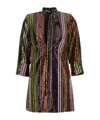 Dsquared2 Disco Queen Sequin-embellished Minidress In Black