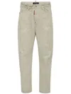 Dsquared2 Distress-effect Trousers In Neutrals
