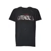 Dsquared2 Distressed Black Graphic T-shirt With Textured Design In Black