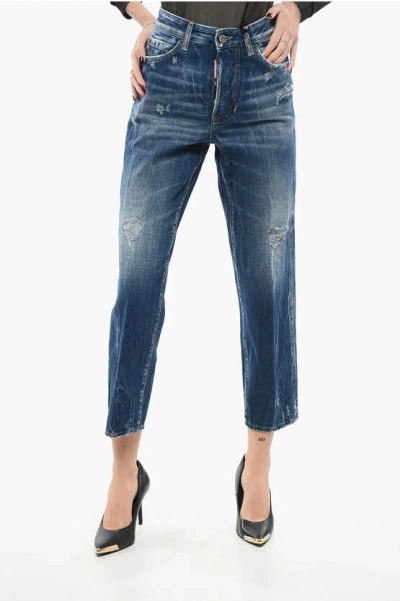 Dsquared2 Distressed Boston Fit Denims 18cm