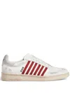 Dsquared2 Distressed Boxer Low-top Sneakers In White