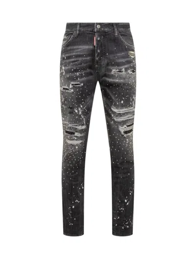 Dsquared2 Distressed Cool Guy Jeans In Black