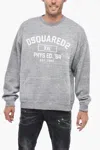DSQUARED2 DISTRESSED CREWNECK SWEATSHIRT WITH LOGO PRINT