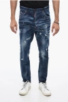 Dsquared2 Distressed Crotch Denims With Paint Splatter Motif 16cm