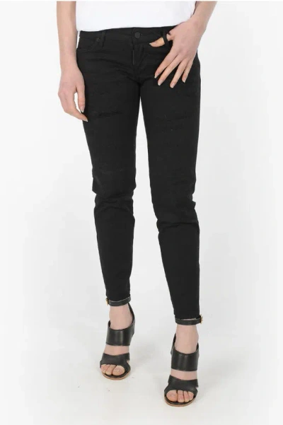 Dsquared2 Distressed Denim 5-pocket Jeans Black Bull