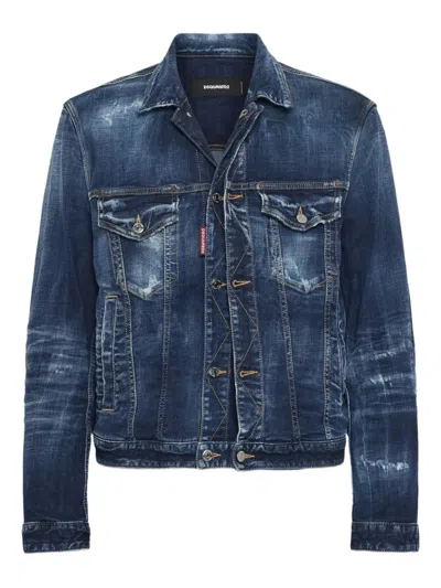DSQUARED2 DISTRESSED DENIM JACKET