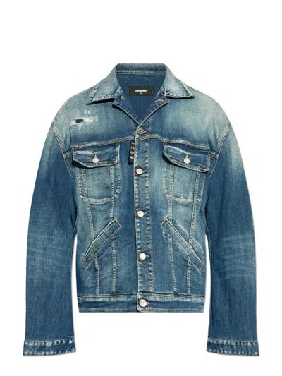 DSQUARED2 DISTRESSED DENIM JACKET