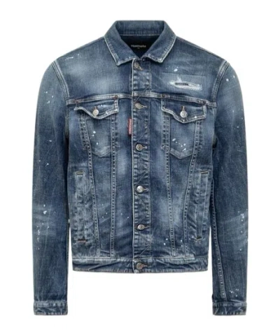 DSQUARED2 DSQUARED2 DISTRESSED DENIM JACKET