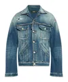 Dsquared2 Distressed Denim Jacket In Blue