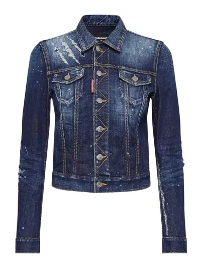 DSQUARED2 CHAQUETA VAQUERA - AZUL OSCURO