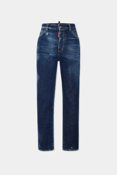 Dsquared2 Distressed Denim Jeans In Blue