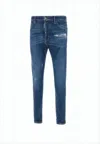 Dsquared2 Distressed Denim Pants With Slim Fit In Blue