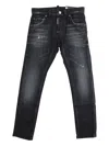 Dsquared2 Distressed-detail Jeans In Black