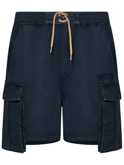 Dsquared2 Distressed Drawstring Shorts In Blue