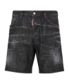 Dsquared2 Marine Denim Shorts In Black