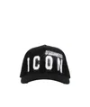 DSQUARED2 DISTRESSED-EFFECT ICON-PRINT CAP