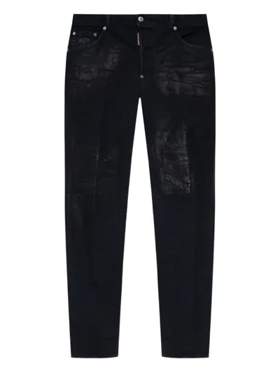Dsquared2 Distressed-effect Jeans In Black