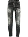 Dsquared2 Distressed-effect Jeans In Black