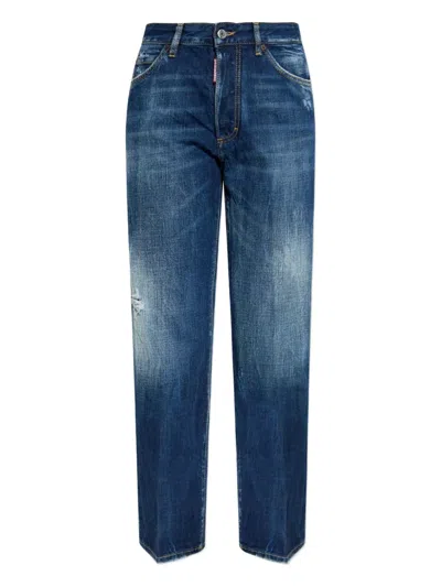 DSQUARED2 DISTRESSED-EFFECT JEANS