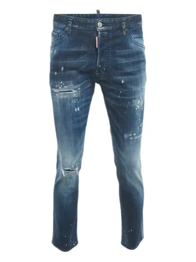 Pre-owned Dsquared2 Distressed-effect Jeans In Blue