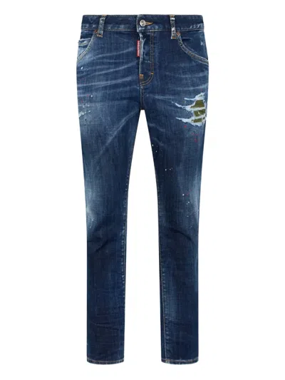 Dsquared2 Distressed-effect Jeans In Blue