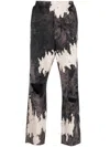 Dsquared2 Distressed-effect Logo Track Pants In Grey