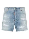 Dsquared2 Distressed-effect Shorts In Blue