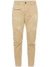 Dsquared2 Distressed-effect Sim-cut Trousers In Neutrals