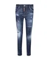 Dsquared2 Pain-splatter Distressed-effect Jeans In Blue