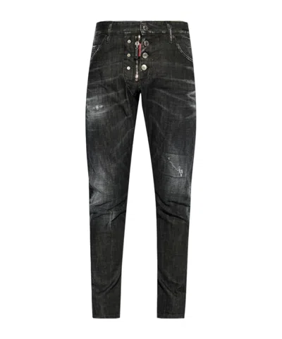 DSQUARED2 DSQUARED2 LOW-RISE DISTRESSED SLIM-FIT JEANS