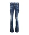 Dsquared2 Distressed-effect Slit-hem Skinny Jeans In Blue